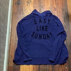 Sundry Easy Like Sunday Morning hooded sweatshirt